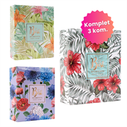 Poklon paket najljepših uspomena Flower: 3x Foto album, 304 + 304 + 304 slike