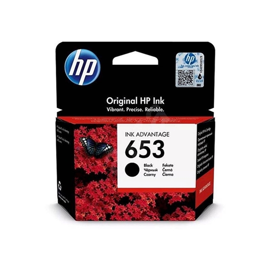 Oštećena ambalaža: tinta HP 3YM75AE nr.653 (crna), original