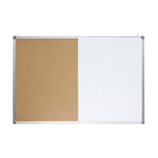 Oštećena ambalaža: ploča piši-briši + pluta Optima, 120 x 90 cm, aluminijska