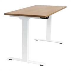 Električni stol za sjedenje i stajanje Echo s drvenom pločom, 1000 x 700 mm