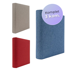 Poklon paket najljepših uspomena Trobojni Elegant: 3x Foto album, 100 stranica