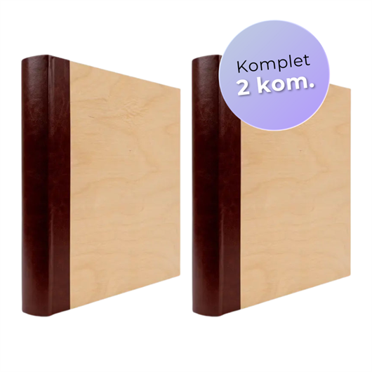 Poklon paket najljepših uspomena Imitacija drveta: 2x Foto album, 500 slika