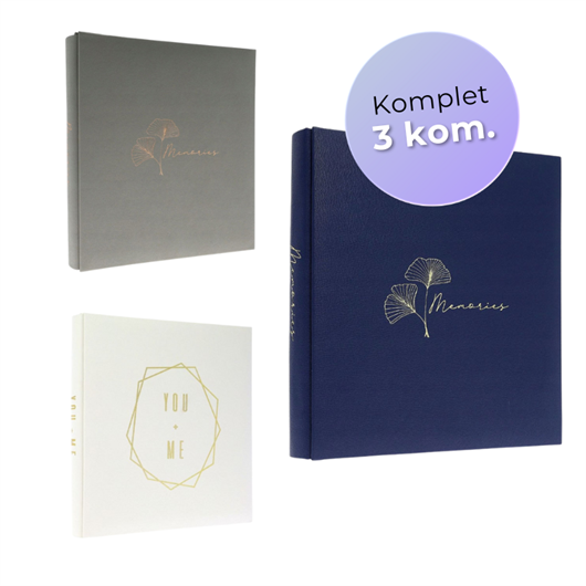Poklon paket najljepših uspomena Premium Art: 3x Foto album, 500 slika