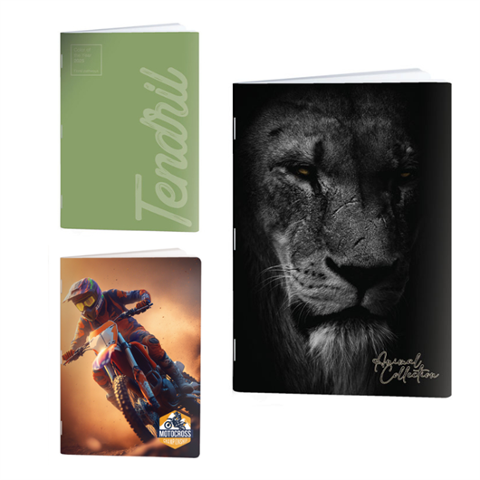 Komplet bilježnica A4 Rucksack Only, Razni motivi, bez crta, 52 lista, sortirano, 4 + 1 GRATIS