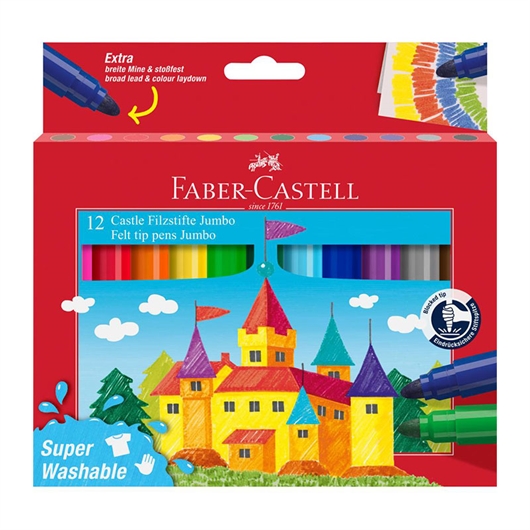 Flomasteri Faber-Castell Jumbo, 24 komada