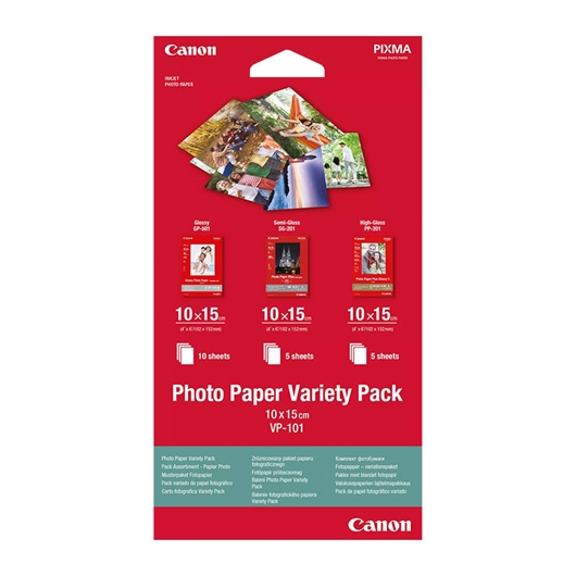 Komplet foto papira Canon VP-101, 10 x 15 cm, 20 listova