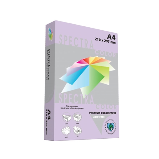 Fotokopirni papir u boji A4, lavanda (lavender), 500 listova, 80 grama