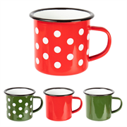 Šalica Retro, emajlirana, sortirano, 1 komad
