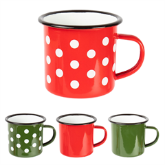 Šalica Retro, emajlirana, sortirano, 1 komad