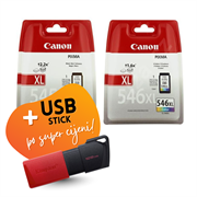 Komplet tinta Canon PG-545XL + CL-546XL, original + USB stick po SUPER cijeni