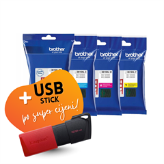 Komplet tinta Brother LC3619XL (BK/C/M/Y), original + USB stick po SUPER cijeni