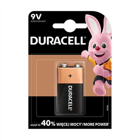 Baterija Duracell MN1604 6LR61 (9V)