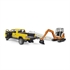 Automobil Bruder RAM s prikolicom i mini bagerom