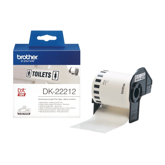 Etikete Brother DK-22212 (crno na bijelom), beskonačne, 62 mm x 15,24 m, original
