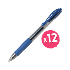 Gel olovka Pilot BL-G2-7, plava, 12 komada
