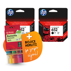 Komplet tinta HP nr.652 (BK + CMY), original + bojice po SUPER cijeni