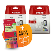 Komplet tinta Canon PG-545XL + CL-546XL, original + bojice po SUPER cijeni