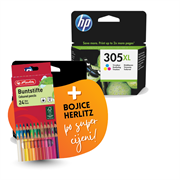Komplet tinta HP 3YM62AE nr.305XL (crna + boja), original + bojice po SUPER cijeni