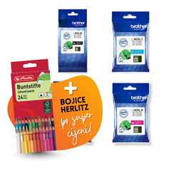 Komplet tinta Brother LC462 XL (BK/C/M/Y), original + bojice po SUPER cijeni