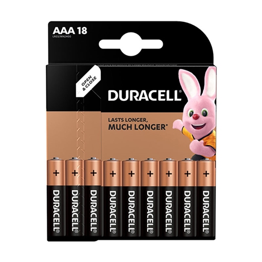 Baterija Duracell AAA-LR03, 18 komada