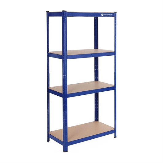 Polica Songmics GLR040Q01, 4 dijelna, (180 x 90 x 40 cm), plava