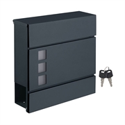 Zidni poštanski sandučić Songmics GMB052B01, antracit