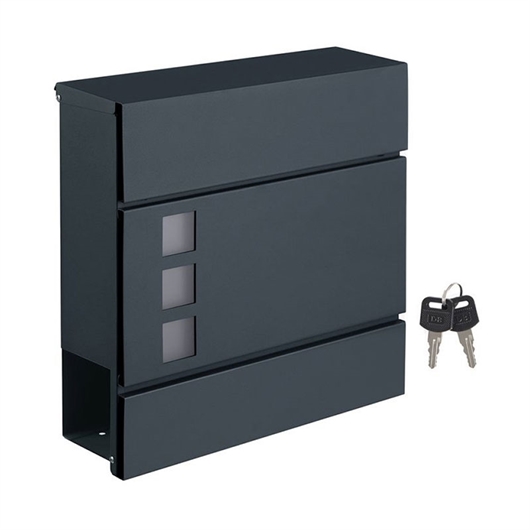 Zidni poštanski sandučić Songmics GMB052B01, antracit