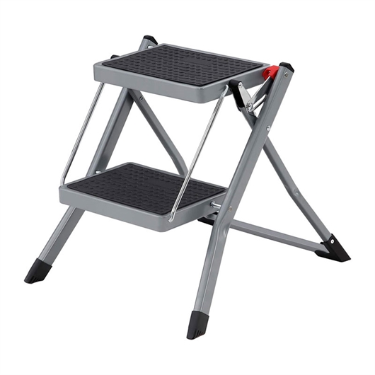 Ljestve Songmics GSL002GY01, 2 stepenice, tamno siva