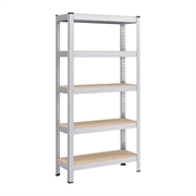 Polica Songmics GLR030E01, 5 dijelna, (150 x 75 x 30 cm), srebrna