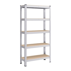 Polica Songmics GLR030E01, 5 dijelna, (150 x 75 x 30 cm), srebrna