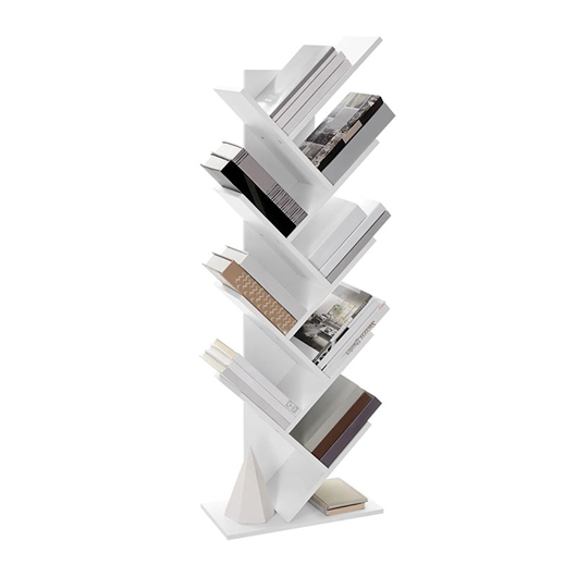 Police za knjige u obliku stabla Vasagle, bijele
