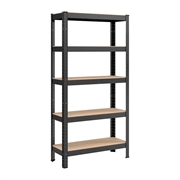 Polica Songmics GLR030B21, 5 dijelna, (150 x 75 x 30 cm), crna