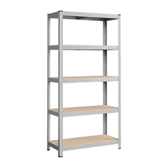 Polica Songmics GLR40SV, 5 dijelna, (180 x 90 x 40 cm), srebrna