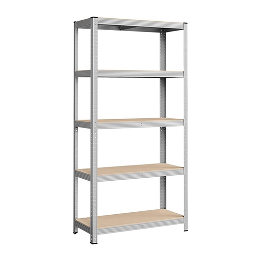 Polica Songmics GLR40SV, 5 dijelna, (180 x 90 x 40 cm), srebrna