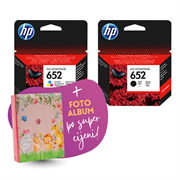 Komplet tinta HP nr.652 (BK + CMY), original + foto album po SUPER cijeni