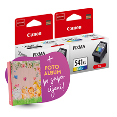 Komplet tinta Canon PG-540L + CL-541XL, original + foto album po SUPER cijeni