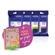 Komplet tinta Brother LC3617 (BK/C/M/Y), original + foto album po SUPER cijeni