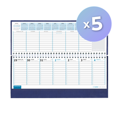 Komplet stolnih kalendara 2026 - planer stolni spiralni, 5 komada