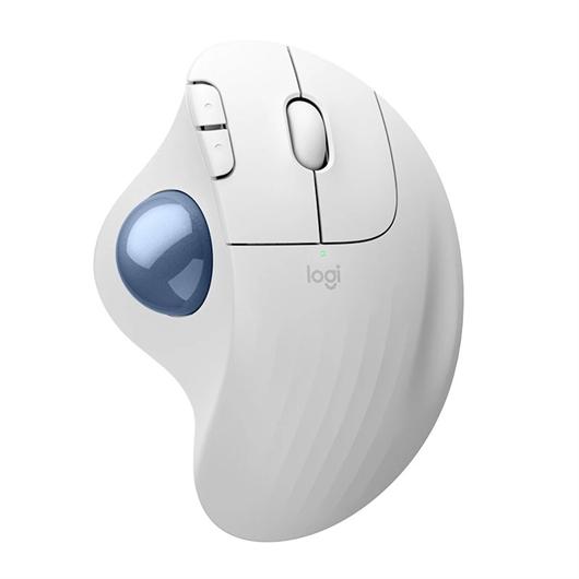 Ergonomski miš Logitech M575S Trackball, bežični, bijeli