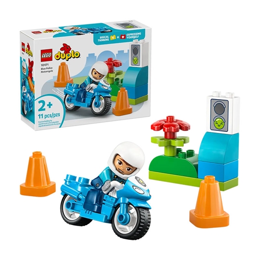 LEGO DUPLO: Plavi policijski motocikl
