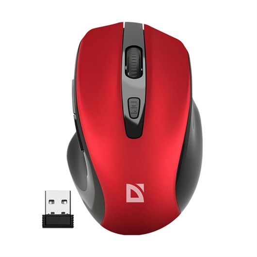 Miš Defender PRIME MB-053, bežični, crveni