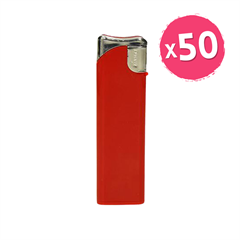Upaljač Feniks Twist Mat, crvena, 50 komada