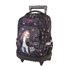 Školski ruksak na kotačima Target Rebbel Heart