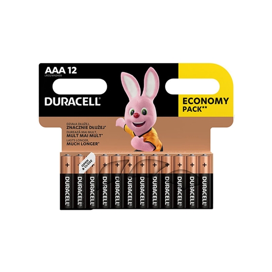 Baterija Duracell AAA-LR03, 12 komada