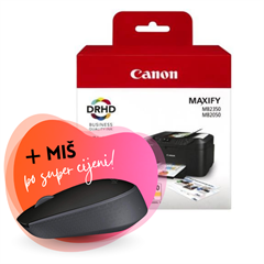 Komplet tinta Canon PGI-1500XL (BK/C/M/Y), original + bežični miš po SUPER cijeni