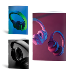 Bilježnica A4 Rucksack Only, Slušalice, crte s 9 mm rubom, 52 lista, sortirano