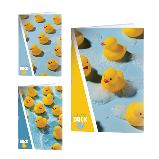 Bilježnica A4 Rucksack Only, Pače, crte s 9 mm rubom, 52 lista, sortirano