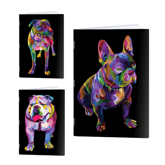 Bilježnica A4 Rucksack Only, Cool Životinje, mali karo 5 mm, 52 lista, sortirano