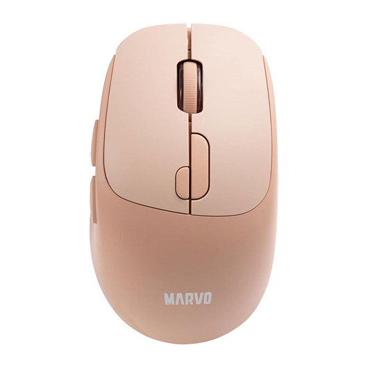 Miš Marvo M809W, bežični, pastelno narančast
