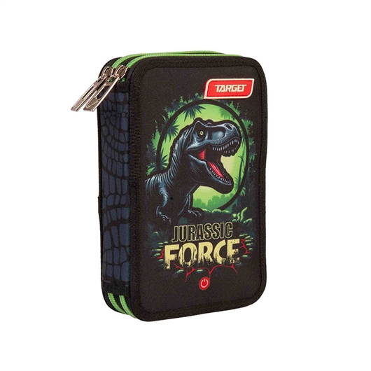 Dvostruka pernica Target Led Jurassic Force, puna